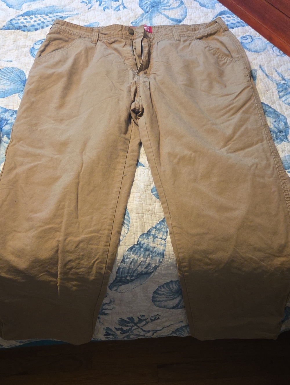 Coleman Men's Lined Khaki Straight-Leg Chinos